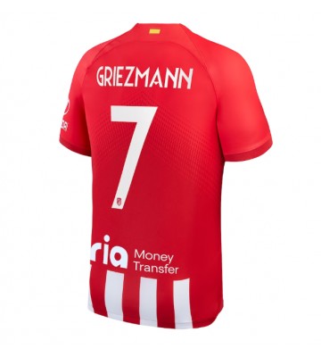Lacne Muži Futbalové dres Atletico Madrid Antoine Griezmann #7 2023-24 Krátky Rukáv - Domáci
